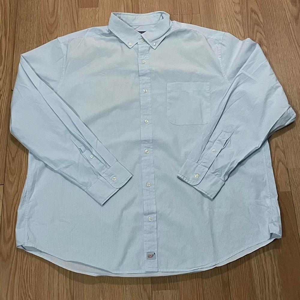 Vineyard Vines Shirt Men’s XL Long Sleeve Button Up Shirt Pinstriped Murray